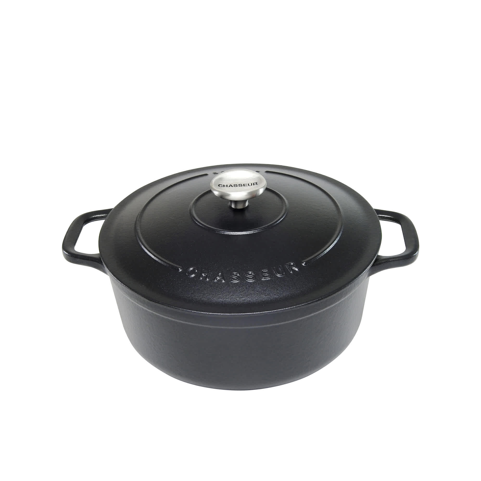 Chasseur Round French Oven 20cm Matte Black